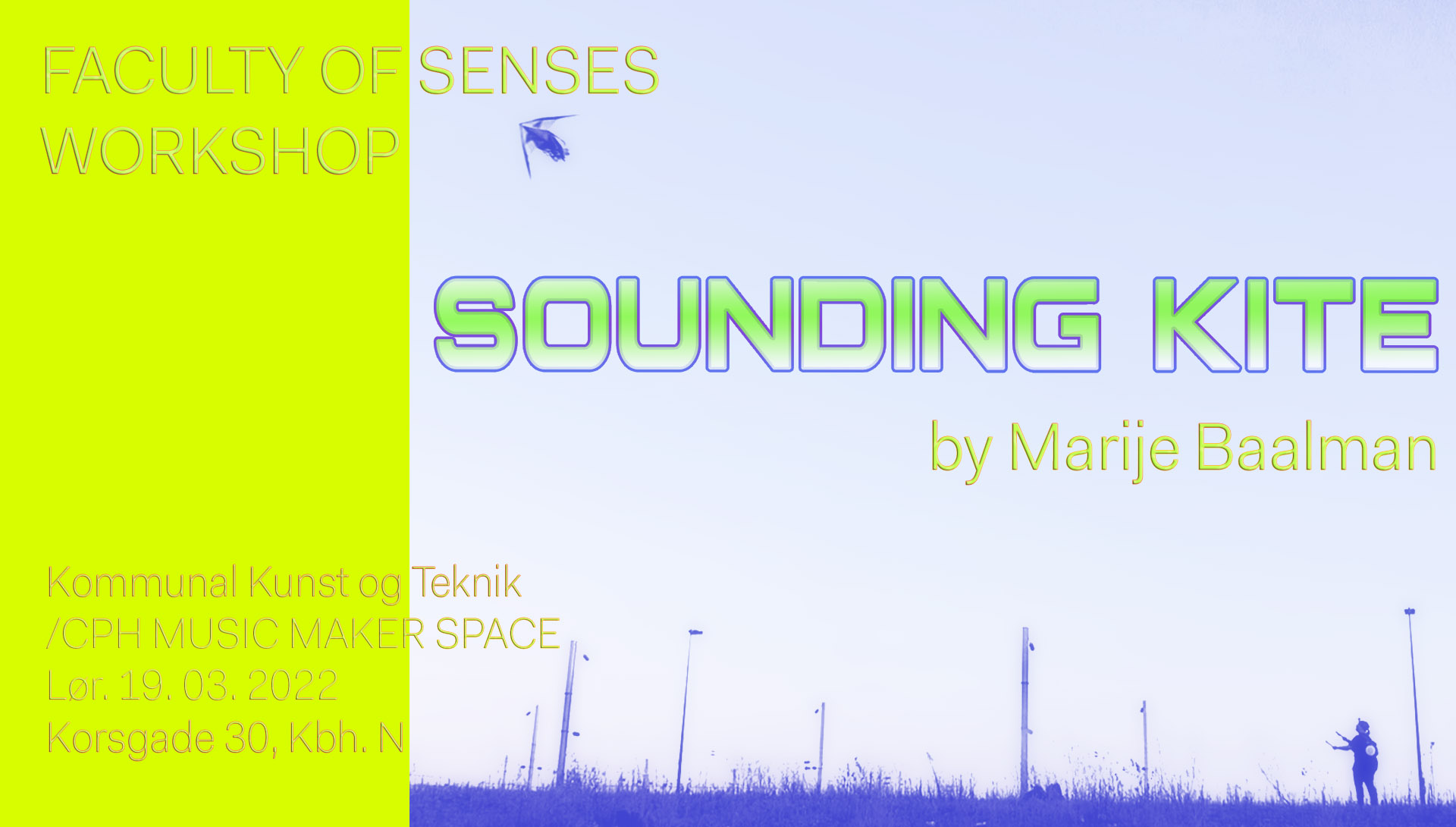 Workshop Sounding Kite w. Marije Baalman, Støberiet, Copenhagen, September 17th 2021